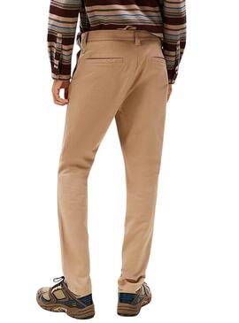 Pantaloni Tommy Jeans Austin color cammello per uomo