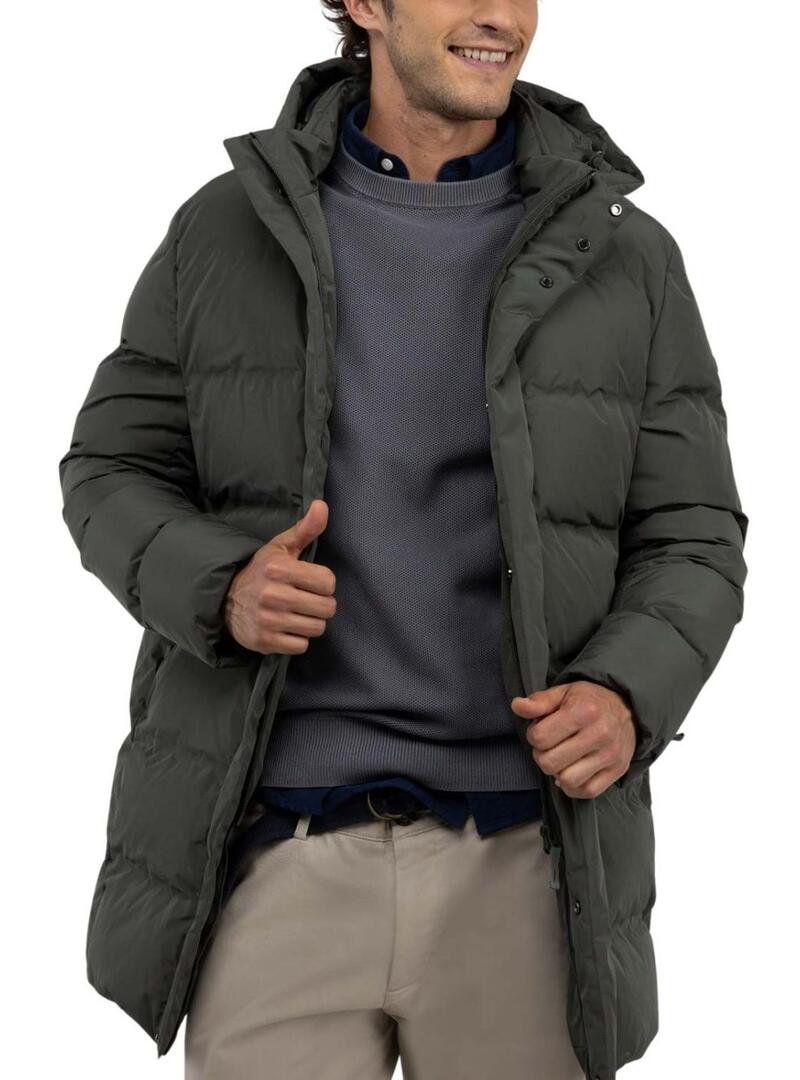 Cappotto imbottito verde El Ganso per uomo