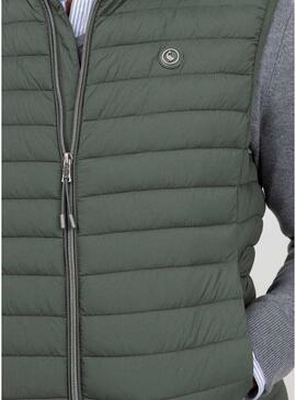 Gilet El Ganso imbottito verde per uomo.