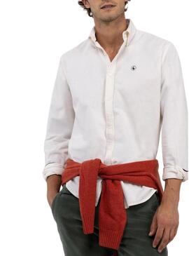 Camicia El Ganso in velluto a coste bianco per uomo