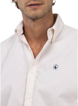 Camicia El Ganso in velluto a coste bianco per uomo