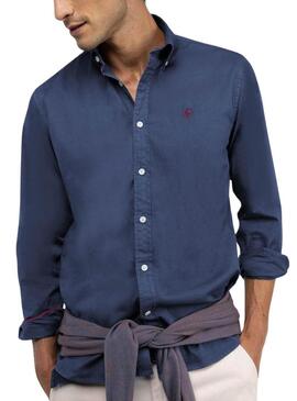 Camicia El Ganso Dyed blu per uomo