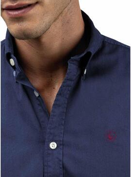 Camicia El Ganso Dyed blu per uomo