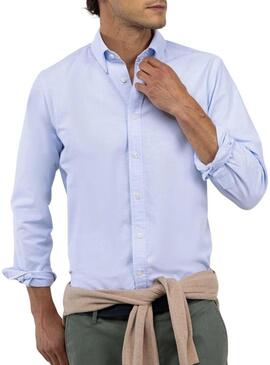 Camicia El Ganso Oxford blu per uomo