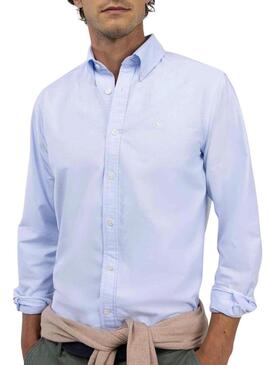 Camicia El Ganso Oxford blu per uomo