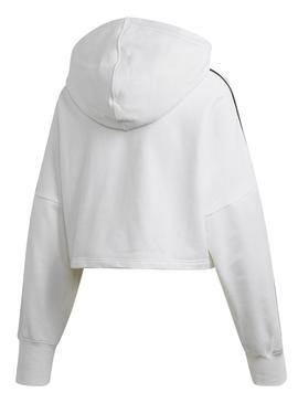 Felpe Adidas Cropped Bianco Donna