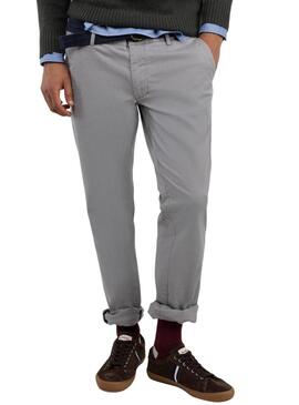 Pantaloni cinesi El Ganso grigi slim fit per uomo
