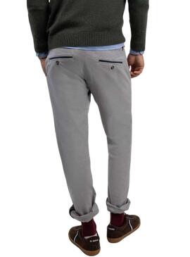 Pantaloni cinesi El Ganso grigi slim fit per uomo