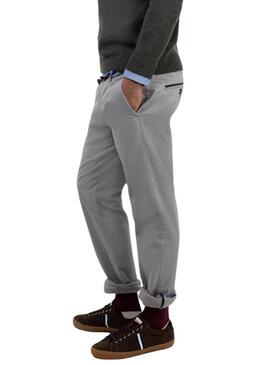 Pantaloni cinesi El Ganso grigi slim fit per uomo