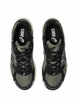 Scarpa Asics Gel 1130 verde e nera per uomo
