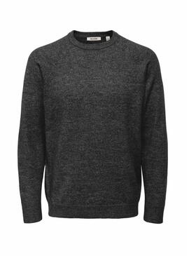 Maglia Only and Sons Thomas regular grigia scura per uomo
