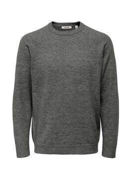 Maglia Only and Sons Thomas regular grigia per uomo