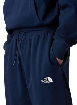Pantaloni della tuta The North Face Essential blu marino per uomo.
