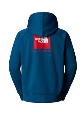 Felpa con cappuccio The North Face Raglan Box color cammello per uomo