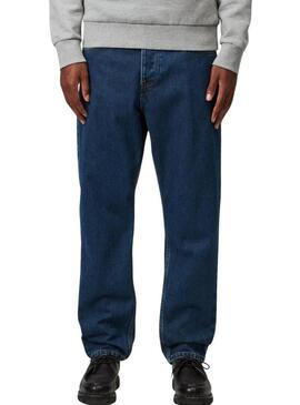 Pantaloni in denim Carhartt Newel blu scuro per uomo.