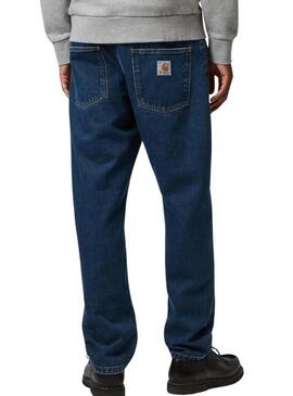 Pantaloni in denim Carhartt Newel blu scuro per uomo.
