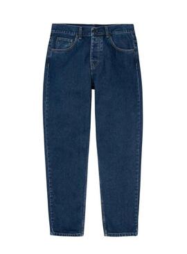 Pantaloni in denim Carhartt Newel blu scuro per uomo.