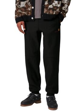 Pantaloni da tuta Carhartt American Script neri per uomo.