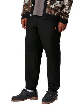 Pantaloni da tuta Carhartt American Script neri per uomo.