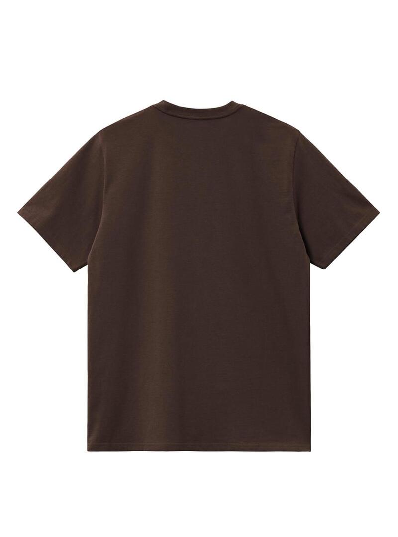 Maglietta Carhartt Chase marrone per uomo