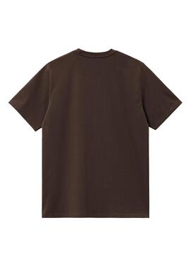 Maglietta Carhartt Chase marrone per uomo