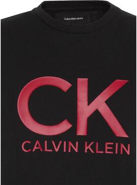 Maglietta Calvin Klein Graphic nera per uomo.