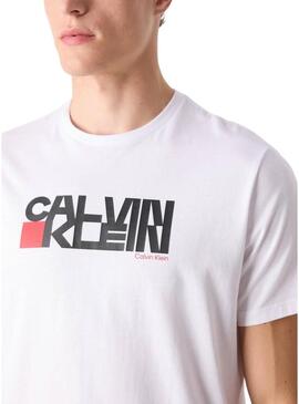 Maglietta Calvin Klein Redbox bianca per uomo