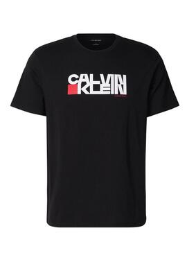 Maglietta Calvin Klein Redbox nera per uomo