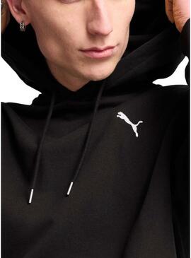 Felpa Puma Wardrobe con cappuccio nero per uomo.
