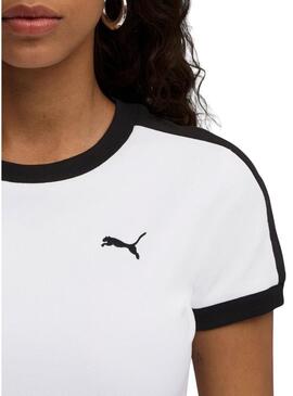 Maglietta Puma T7 slim bianca per donna