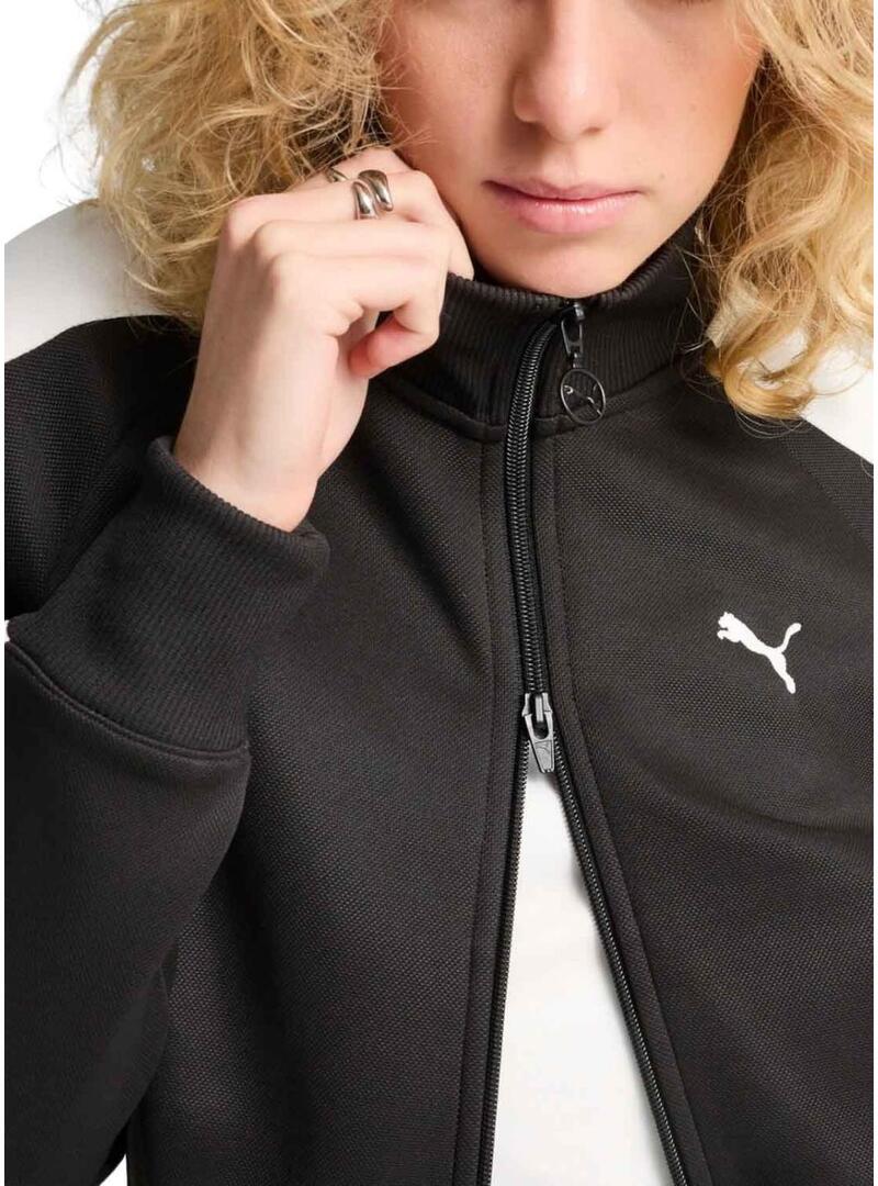 Giacca sportiva Puma T7 nera per donna