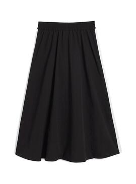 Gonna Puma T7 intrecciata midi nera per donna