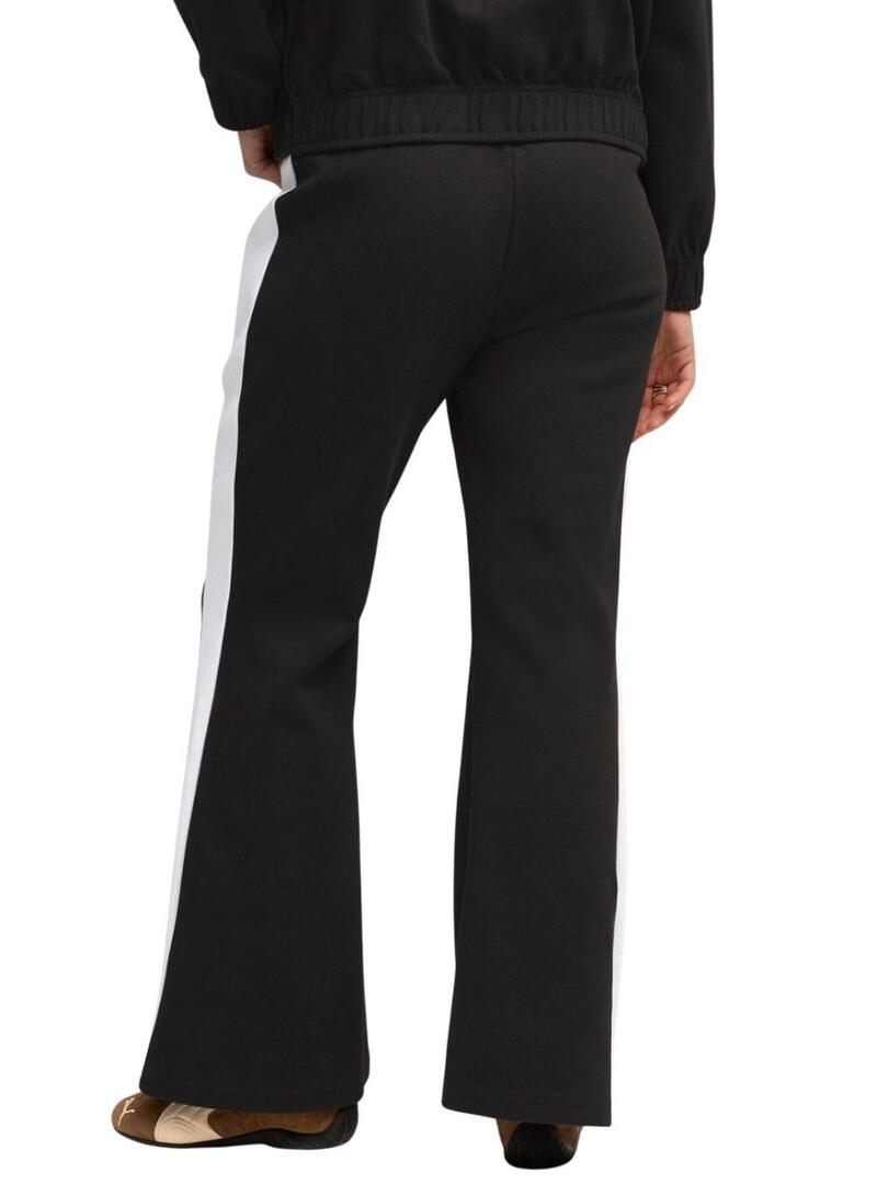 Pantaloni sportivi Puma T7 a zampa neri per donna