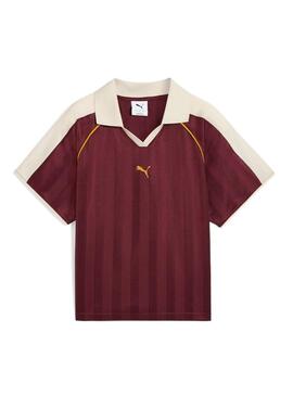 Maglietta Puma T7 Football granata per donna