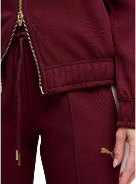 Giacca sportiva Puma T7 Relaxed bordeaux per donna