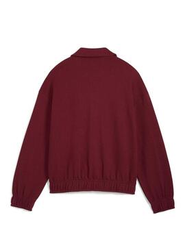 Giacca sportiva Puma T7 Relaxed bordeaux per donna