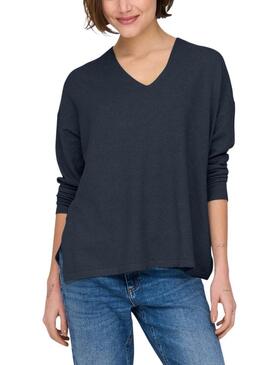 Maglia Only Malio blu scuro per donna.