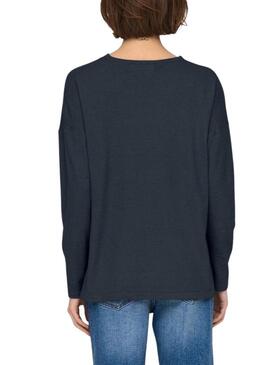 Maglia Only Malio blu scuro per donna.