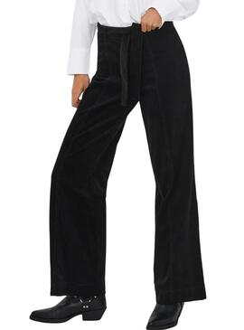Pantaloni in velluto a coste neri Only Madison per donna