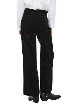 Pantaloni in velluto a coste neri Only Madison per donna