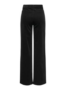 Pantaloni in velluto a coste neri Only Madison per donna