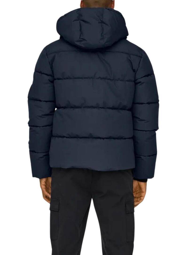 Giacca trapuntata Only and Sons Selijah nera per uomo.