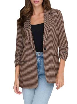 Blazer Only Lettie marrón per donna.
