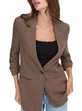Blazer Only Lettie marrón per donna.