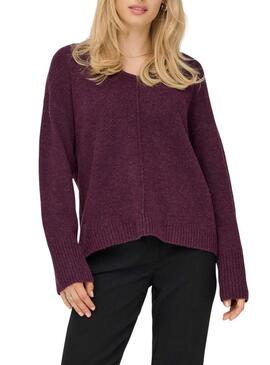 Maglia Only Whitney granata per donna
