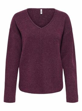 Maglia Only Whitney granata per donna