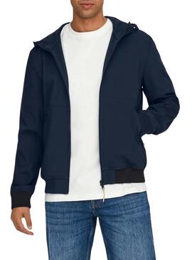Giacca Only and Sons Bowie blu navy per uomo.