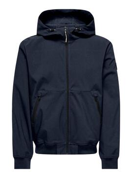 Giacca Only and Sons Bowie blu navy per uomo.