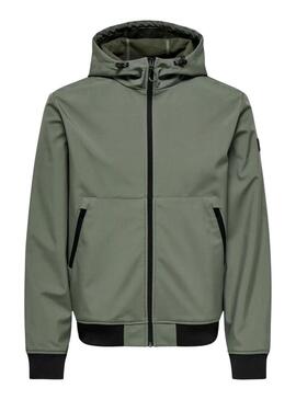 Giubbotto verde Only and Sons Bowie per uomo