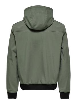 Giubbotto verde Only and Sons Bowie per uomo